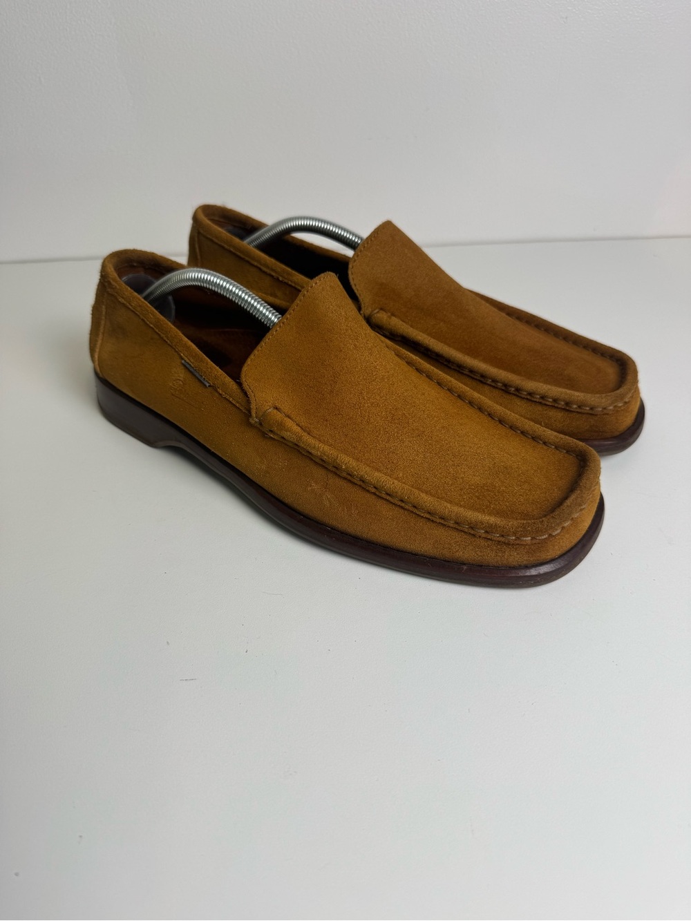PARABOOT Men's Suede Slip-On Loafers in brown 10.5